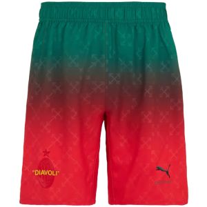 Mens AC Milan Fourth Red Shorts 2024/25