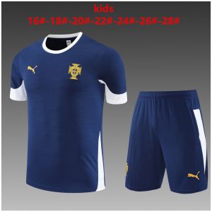 Kids Portugal Short Training Suit Royal 2025