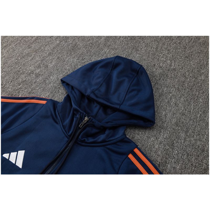 Mens Manchester United Hoodie Sweatshirt + Pants Training Suit Royal 2024/25
