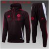 Kids Bayern Munich Hoodie Sweatshirt + Pants Suit Brown 2024/25