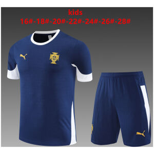 Kids Portugal Short Training Suit Royal 2025 Kids Portugal Short Training Suit Royal 2025