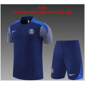 Kids PSG Short Training Suit Royal 2025/26