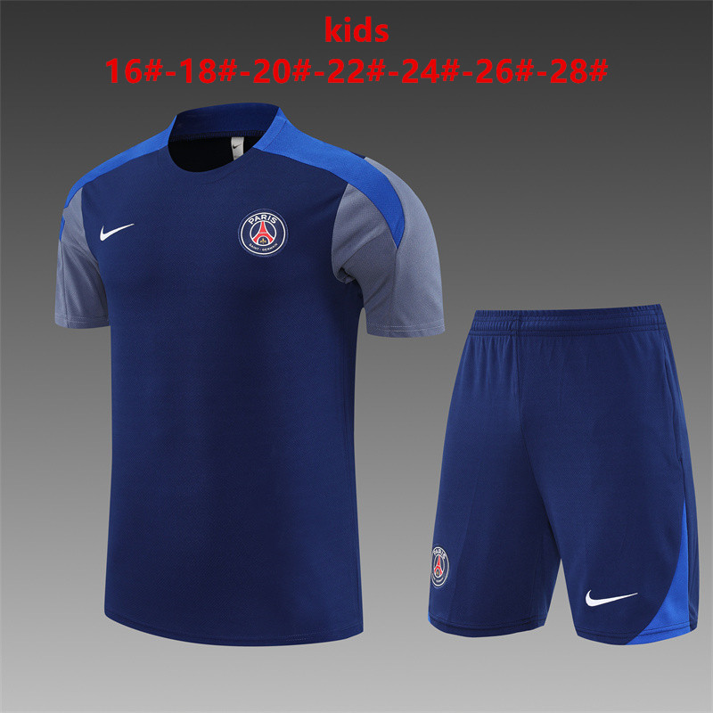 Kids PSG Short Training Suit Royal 2025/26