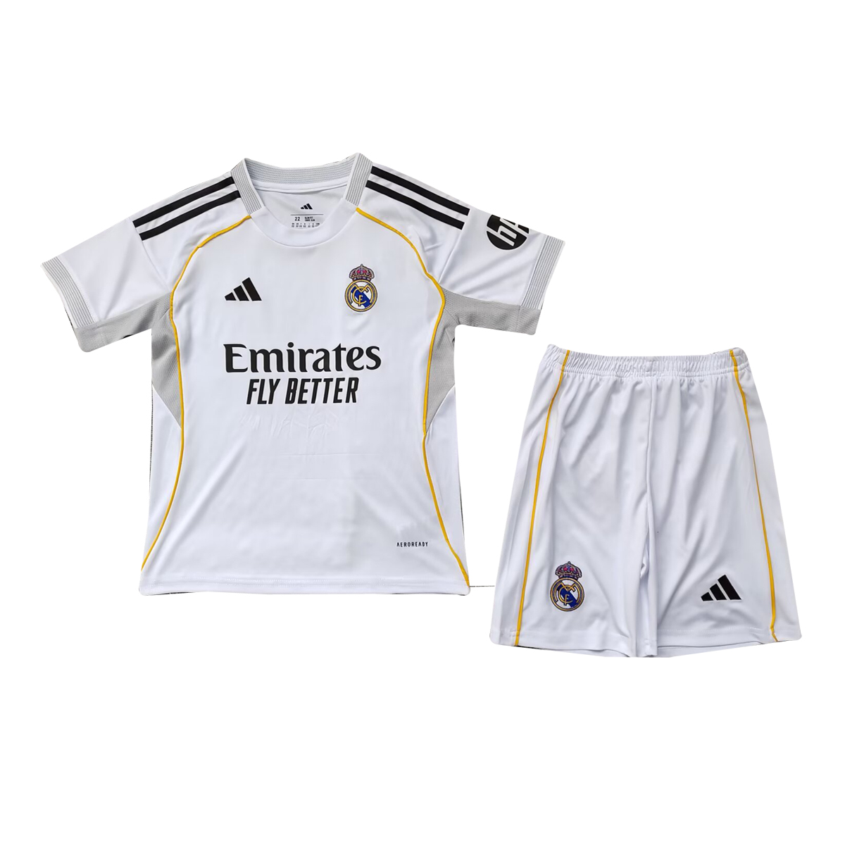Kids Real Madrid Home Jersey 2025/26