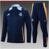 Kids Real Madrid Jacket + Pants Training Suit Royal 2024/25