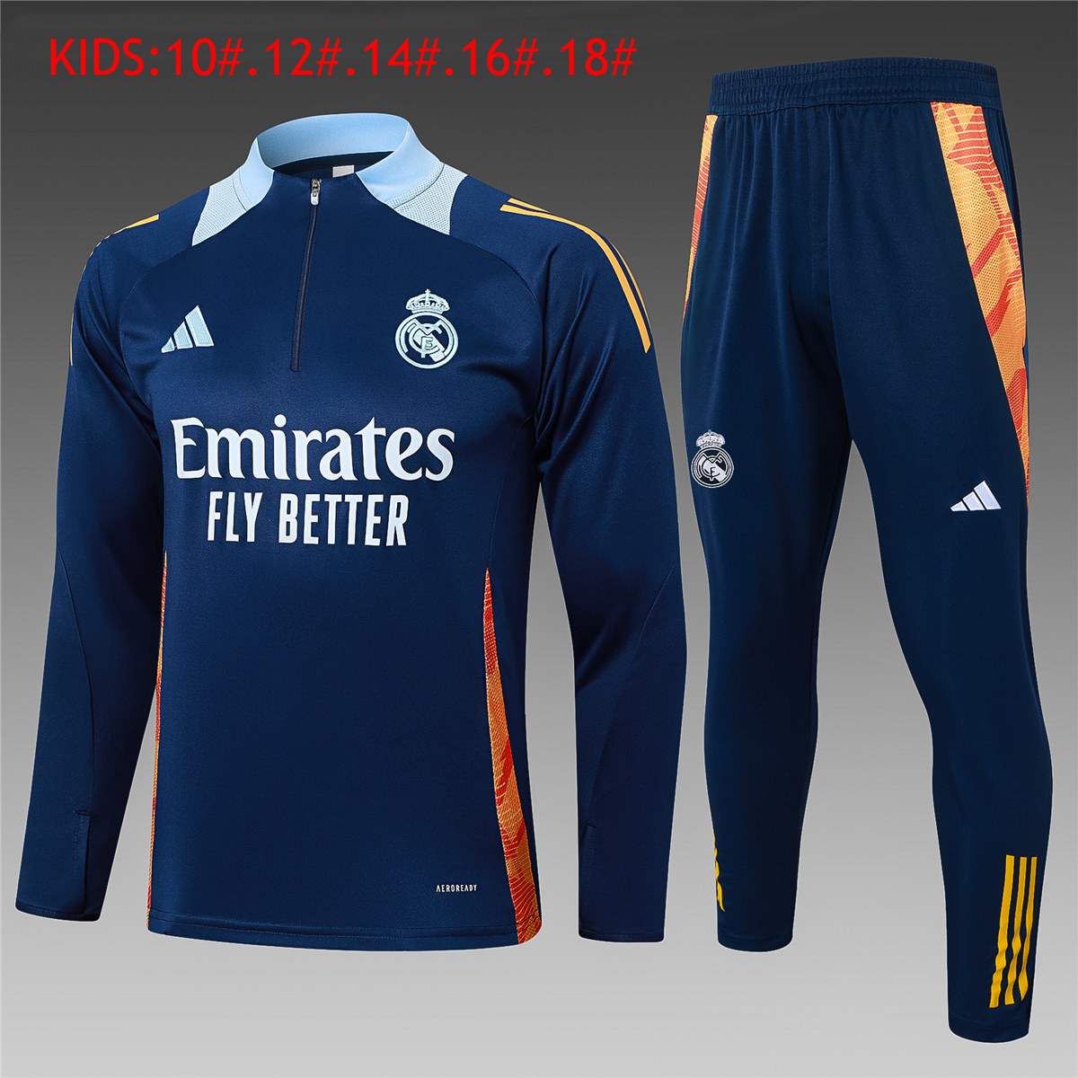 Kids Real Madrid Training Suit Royal 2024/25
