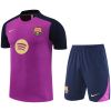 Mens Barcelona Short Training Suit Purple 2025/26