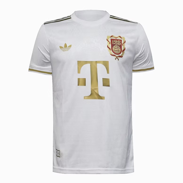 Mens Bayern Munich 125 Years Anniversary White Jersey