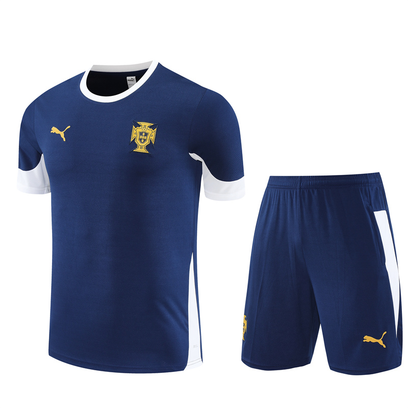 Mens Portugal Short Training Suit Royal 2025