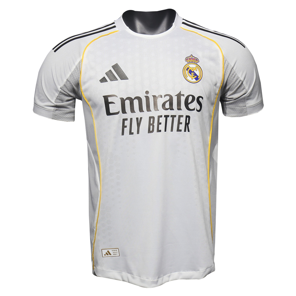 Mens Real Madrid Home Authentic Jersey 2025/26 – Match