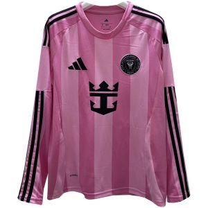 Mens Inter Miami C.F. Home Jersey Long Sleeve 2025/26