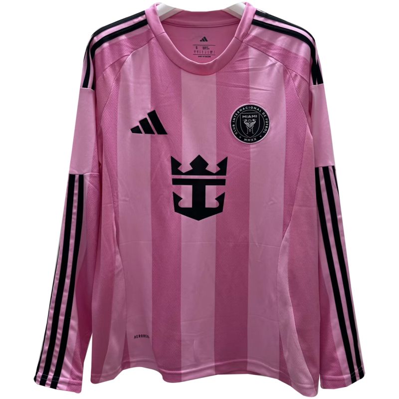 Mens Inter Miami C.F. Home Jersey Long Sleeve 2025/26