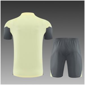 Kids Real Madrid Short Training Suit Yellow 2025/26