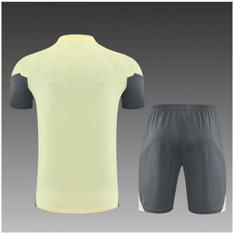 Kids Real Madrid Short Training Suit Yellow 2025/26