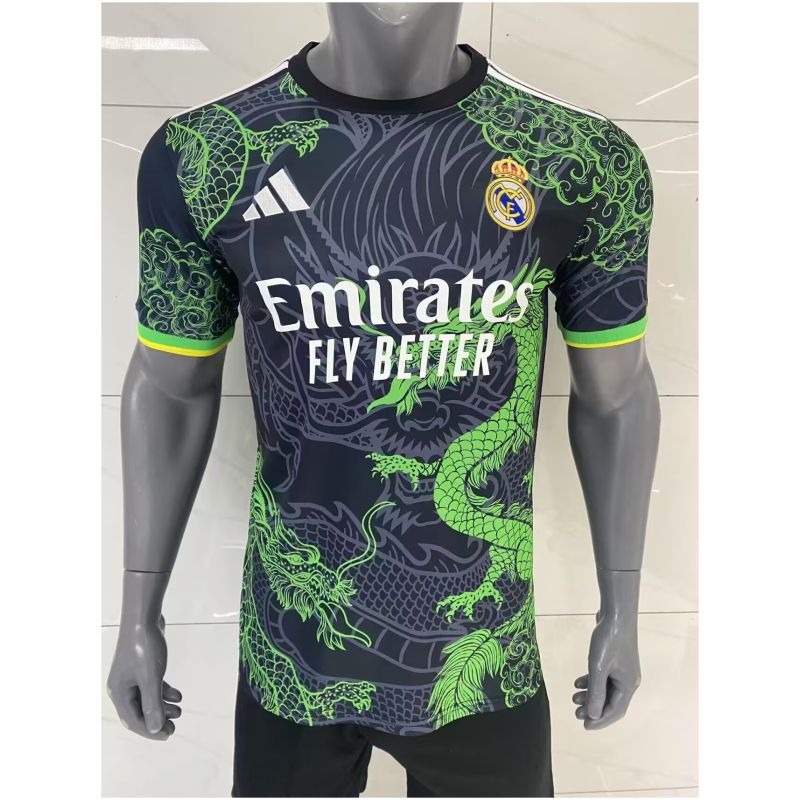 Mens Real Madrid Special Edition Green Dragon Jersey 2025/26