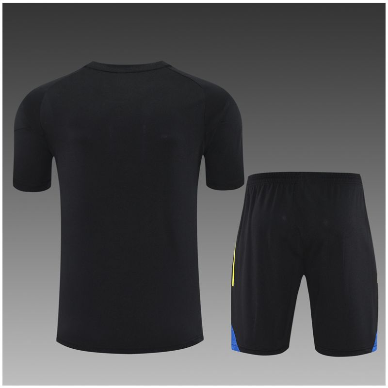 Kids Manchester United Short Training Suit Black 2025/26
