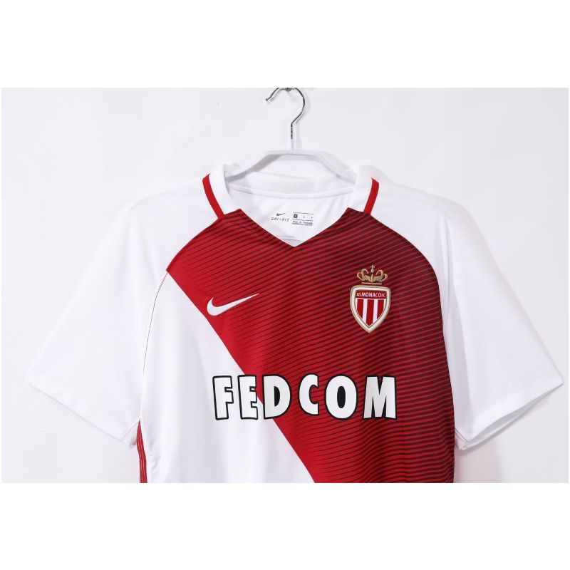 Mens AS Monaco Retro Home Jersey 2016/17