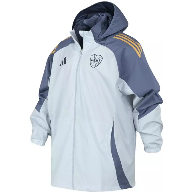 Mens Boca Juniors All Weather Windrunner Jacket Grey 2025/26