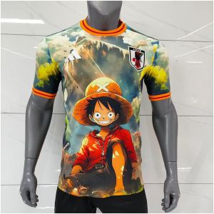 Mens Japan Special Edition King of Pirates Luffy Green Jersey 2025