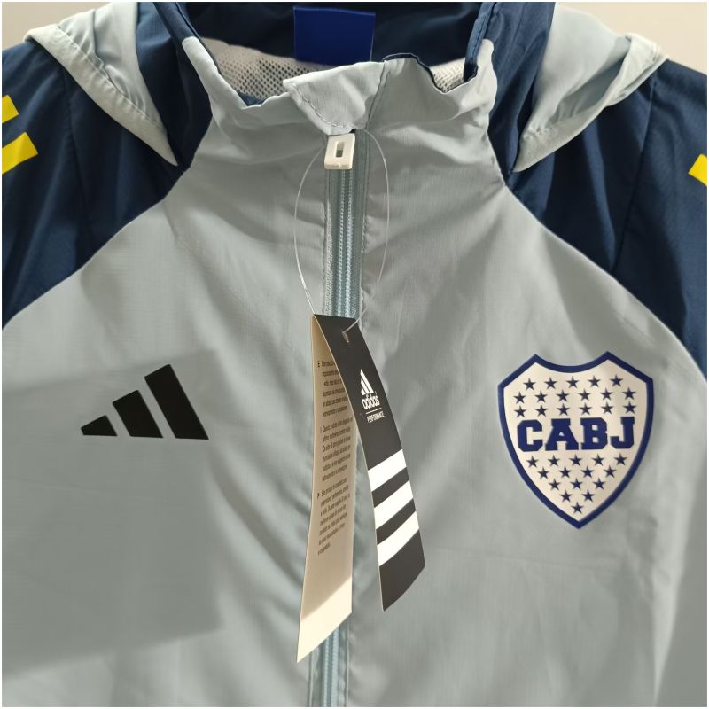 Mens Boca Juniors All Weather Windrunner Jacket Grey 2025/26