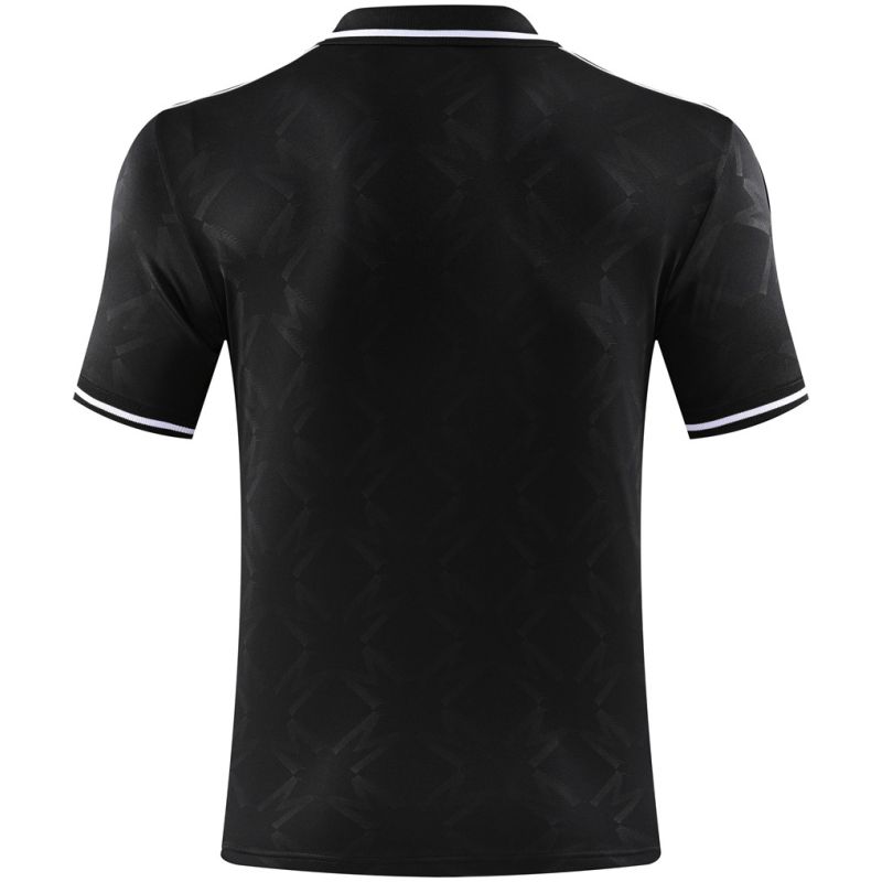 Mens Manchester United Polo Shirt Black 2025/26