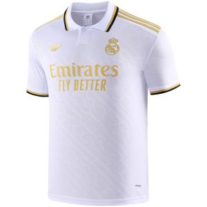 Mens Real Madrid Polo Shirt White – Gold 2025/26