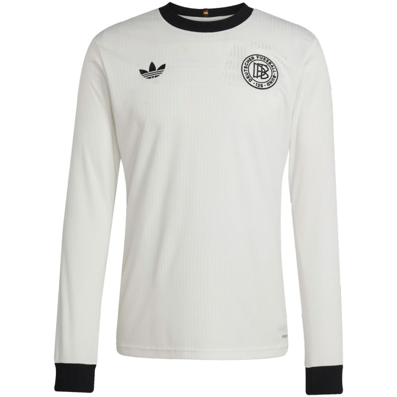 Mens Germany 125th Anniversary White Jersey Long Sleeve