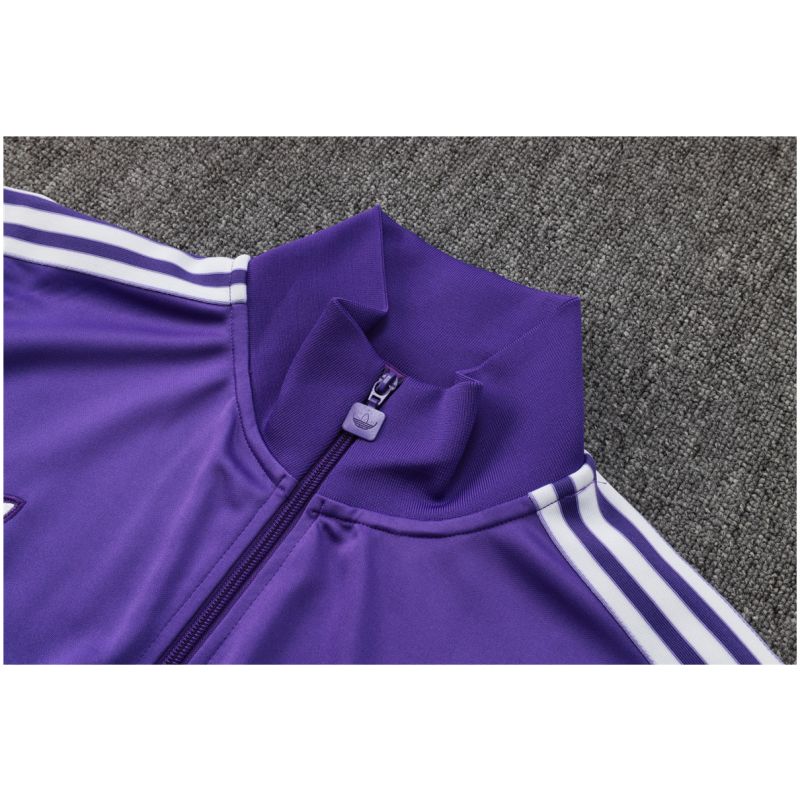Mens Real Madrid Jacket + Pants Training Suit Purple 2025/26
