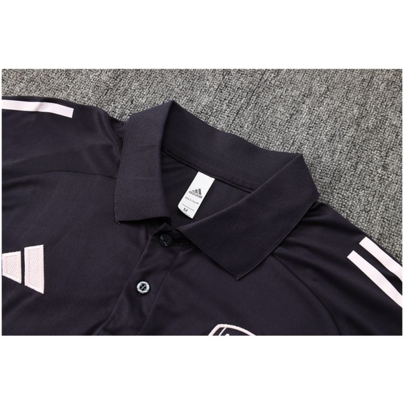Mens Arsenal Polo Shirt Dark Grey 2025/26