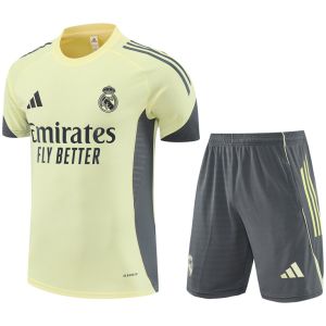 Mens Real Madrid Short Training Suit Yellow 2025/26