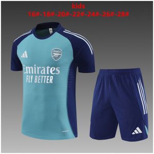 Kids Arsenal Short Training Suit Lake Blue 2025/26
