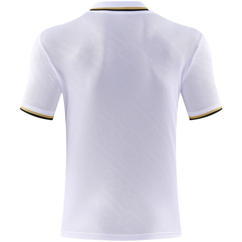 Mens Real Madrid Polo Shirt White – Gold 2025/26