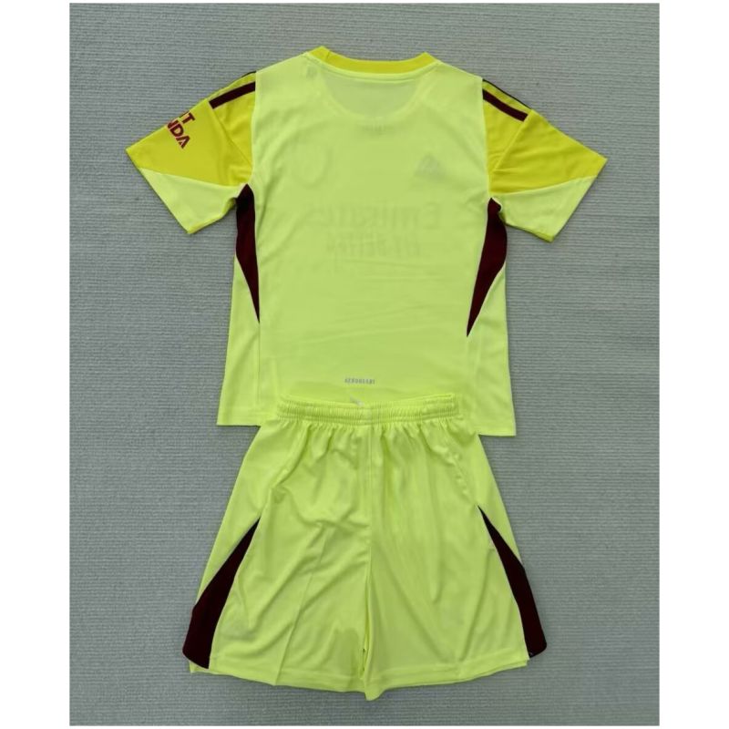 Kids Arsenal Goalkeeper Yellow Jersey 2025/26