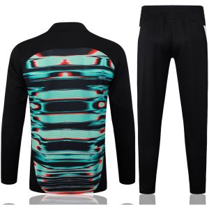Mens Portugal Training Suit Black – Green 2025