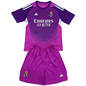 Kids Real Madrid Goalkeeper Purple Jersey 2025/26