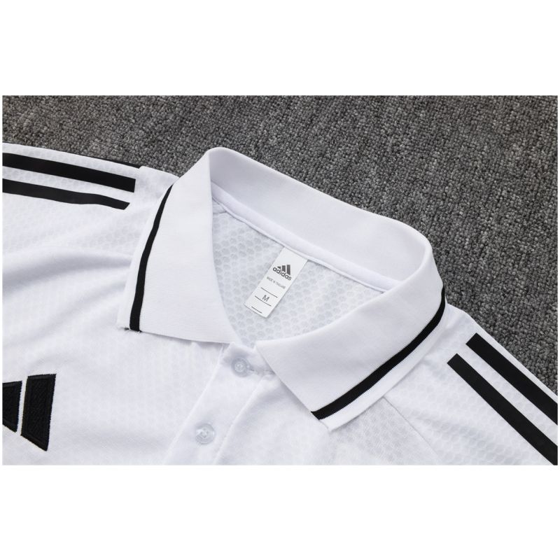 Mens Real Madrid Polo Shirt White 2025/26