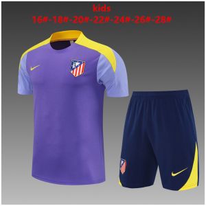 Kids Atletico Madrid Short Training Suit Purple 2025/26