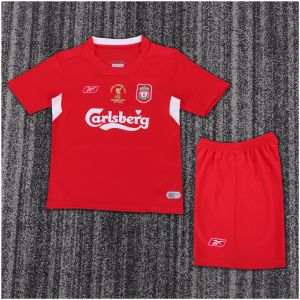 Kids Retro Liverpool Home Jersey 2004/05