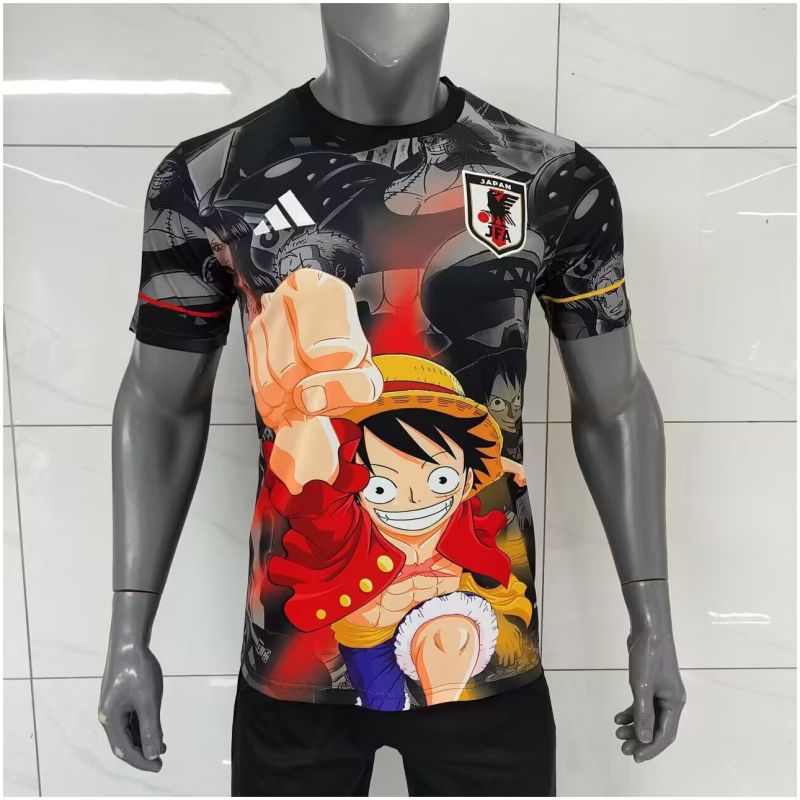 Mens Japan Special Edition King of Pirates Luffy Black Jersey 2025