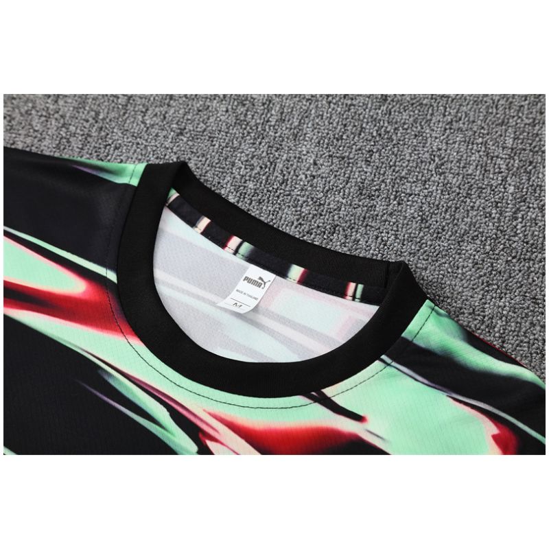 Mens Portugal Short Training Suit Black – Green 2025