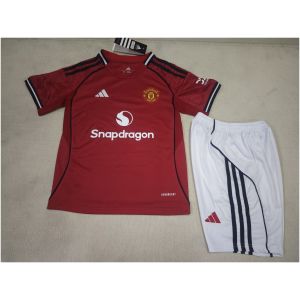 Kids Manchester United Home Jersey 2025/26