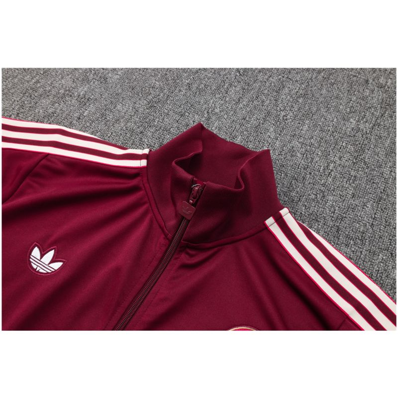 Mens Bayern Munich Jacket + Pants Training Suit Burgundy 2025/26