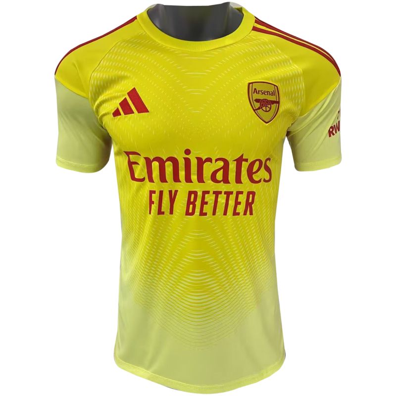 Mens Arsenal Goalkeeper Yellow Jersey 2025/26