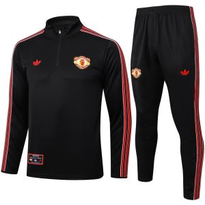 Mens Manchester United Training Suit Black 2025/26