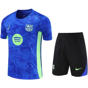 Mens Barcelona Short Training Suit Blue 2025/26