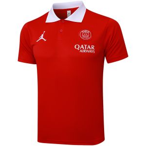 Mens PSG x Jordan Polo Shirt Red 2025/26
