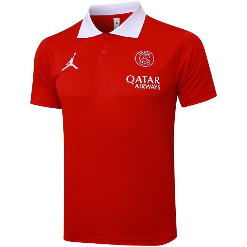 Mens PSG x Jordan Polo Shirt Red 2025/26