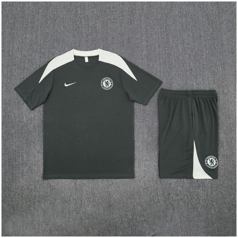 Kids Chelsea Short Training Suit Dark Green 2025/26