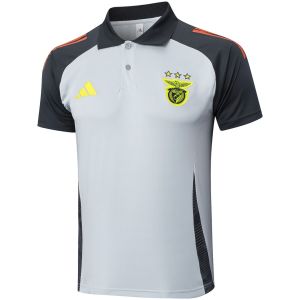 Mens Benfica Polo Shirt Grey 2025/26