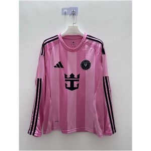 Mens Inter Miami C.F. Home Jersey Long Sleeve 2025/26